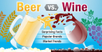 Bier vs wijn infographic